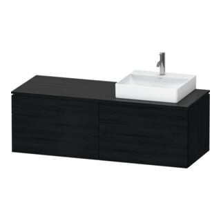 Duravit Meuble sous lavabo L-Cube 142x55x48,2 cm, 2 tiroirs, wd, à droite, blanc œuf