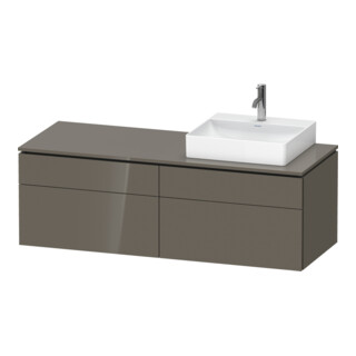 Duravit Meuble sous-lavabo L-Cube 142x55x48,2 cm, 2 tiroirs, wd, à droite, brillant
