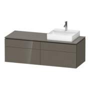 Duravit Meuble sous-lavabo L-Cube 142x55x48,2 cm, 2 tiroirs, wd, à droite, brillant-1