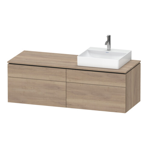 Duravit Meuble sous lavabo L-Cube 142x55x48,2 cm, 2 tiroirs, wd, à droite, Ei marm.