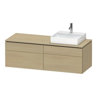Duravit Meuble sous-lavabo L-Cube 142x55x48,2 cm, 2 tiroirs, wd, à droite, med. Ei