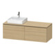 Duravit Meuble sous lavabo L-Cube 142x55x48,2 cm, 2 tiroirs, wd, à gauche, Ei Nat-1