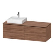 Duravit Meuble sous-lavabo L-Cube 142x55x48,2 cm, 2 tiroirs, wd, à gauche, N Nat