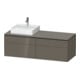 Duravit Meuble sous lavabo L-Cube 142x55x48,2 cm, 2 tiroirs, wd, à gauche, pour lavabo brillant-1