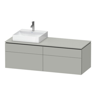 Duravit Meuble sous lavabo L-Cube 142x55x48,2 cm, 2 tiroirs, wd, An L, bg ma