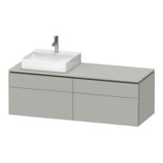 Duravit Meuble sous lavabo L-Cube 142x55x48,2 cm, 2 tiroirs, wd, An L, bg ma
