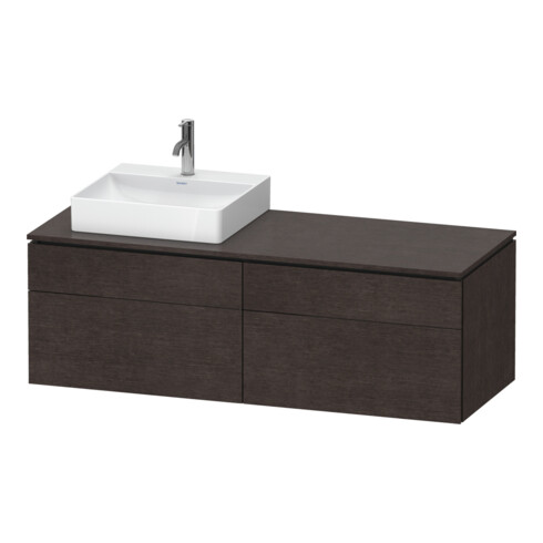 Duravit Meuble sous lavabo L-Cube 142x55x48,2 cm, 2 tiroirs, wd, An L, E d geb.