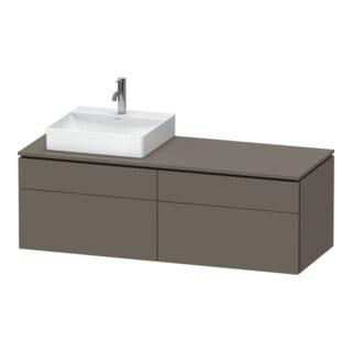 Duravit Meuble sous lavabo L-Cube 142x55x48,2 cm, 2 tiroirs, wd, An L, pour G m