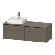 Duravit Meuble sous lavabo L-Cube 142x55x48,2 cm, 2 tiroirs, wd, An L, pour G m-1