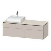 Duravit Meuble sous lavabo L-Cube 142x55x48,2 cm, 2 tiroirs, wd, An L, Tau mat-1