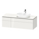 Duravit Meuble sous-lavabo L-Cube 142x55x48,2 cm, AS R, blanc brillant, 1 tiroir-1