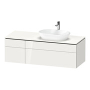 Duravit Meuble sous-lavabo L-Cube 142x55x48,2 cm, AS R, blanc brillant, 1 tiroir