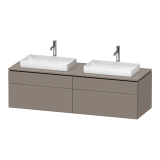Duravit Meuble sous-lavabo L-Cube 162x55x48,2 cm, 2 tiroirs, blanc mat