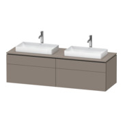 Duravit Meuble sous-lavabo L-Cube 162x55x48,2 cm, 2 tiroirs, blanc mat-1
