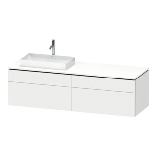 Duravit Meuble sous-lavabo L-Cube 162x55x48,2 cm, 2 tiroirs, blanc mat