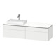 Duravit Meuble sous-lavabo L-Cube 162x55x48,2 cm, 2 tiroirs, blanc mat-1