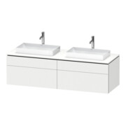 Duravit Meuble sous-lavabo L-Cube 162x55x48,2 cm, 2 tiroirs, blanc mat, système d'ouverture k
