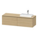Duravit Meuble sous lavabo L-Cube 162x55x48,2 cm, 2 tiroirs, chêne naturel-1