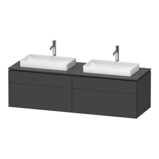 Duravit Meuble sous-lavabo L-Cube 162x55x48,2 cm, 2 tiroirs, gris m, k EinrSy