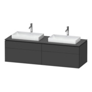 Duravit Meuble sous-lavabo L-Cube 162x55x48,2 cm, 2 tiroirs, gris m, k EinrSy