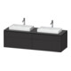 Duravit Meuble sous-lavabo L-Cube 162x55x48,2 cm, 2 tiroirs, gris mat, k EinrSy-1