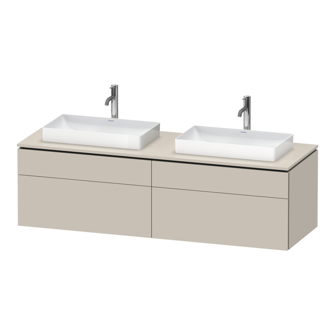 Duravit Meuble sous-lavabo L-Cube 162x55x48,2 cm, 2 tiroirs, T m, k EinrSy