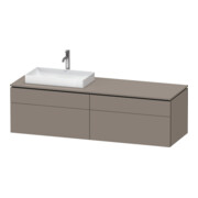 Duravit Meuble sous-lavabo L-Cube 162x55x48,2 cm, 2 tiroirs, wd, AS gauche, bas. ma-1