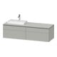 Duravit Meuble sous lavabo L-Cube 162x55x48,2 cm, 2 tiroirs, wd, AS L, bg ma-1