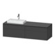 Duravit Meuble sous-lavabo L-Cube 162x55x48,2 cm, 2 tiroirs, wd, AS L, graph ma-1
