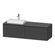 Duravit Meuble sous-lavabo L-Cube 162x55x48,2 cm, 2 tiroirs, wd, AS L, graph ma
