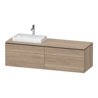Duravit Meuble sous lavabo L-Cube 162x55x48,2 cm, 2 tiroirs, wd, AS L, marbre œuf