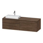 Duravit Meuble sous lavabo L-Cube 162x55x48,2 cm, 2 tiroirs, wd, AS L, N foncé-1