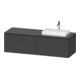 Duravit Meuble sous-lavabo L-Cube 162x55x48,2 cm, 2 tiroirs, wd, AS R, gris mat-1