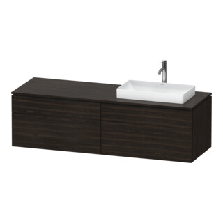 Duravit Meuble sous lavabo L-Cube 162x55x48,2 cm, 2 tiroirs, wd, AS R, N geb.
