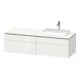 Duravit Meuble sous-lavabo L-Cube 162x55x48,2 cm, 2 tiroirs, wd, AS re, blanc hgl-1