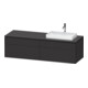 Duravit Meuble sous lavabo L-Cube 162x55x48,2cm, 2 tiroirs, gris mat-1