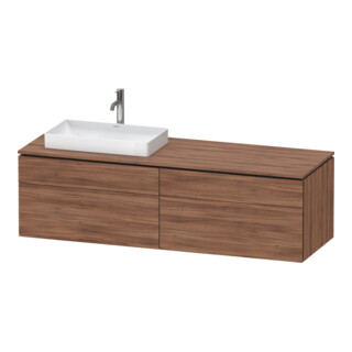 Duravit Meuble sous lavabo L-Cube 162x55x48,2cm, 2 tiroirs, wd, AS L, N Nat