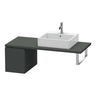 Duravit Meuble sous lavabo L-Cube 32x54,7 cm, graph ma, avec console, 1 tiroir