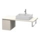 Duravit Meuble sous lavabo L-Cube 32x54,7 cm, taupe mat, 1 tiroir, pour console-1