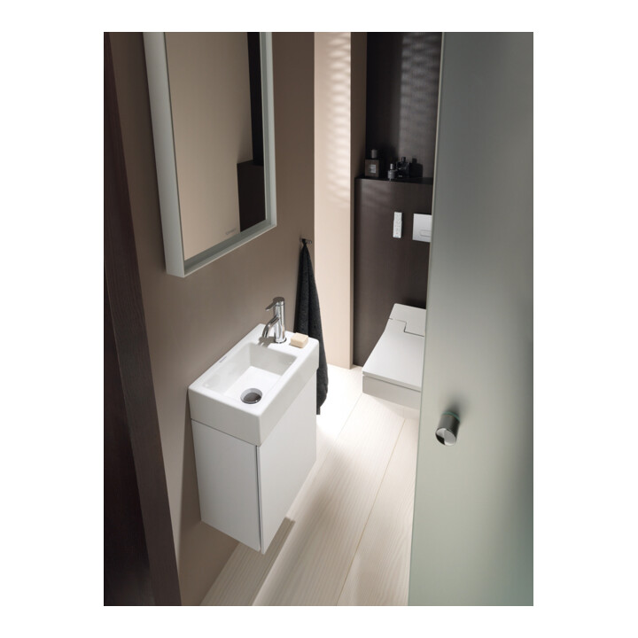 Duravit Meuble sous lavabo L-Cube 36,4x24,1x40 cm, suspendu, porte gauche, blanc brillant