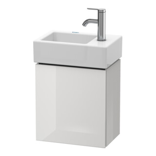 Duravit Meuble sous-lavabo L-Cube 36,4x24,1x40 cm, suspendu, porte gauche, blanc brillant