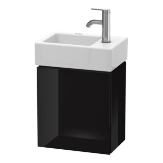 Duravit Meuble sous-lavabo L-Cube 36,4x24,1x40 cm, suspendu, porte gauche, noir brillant