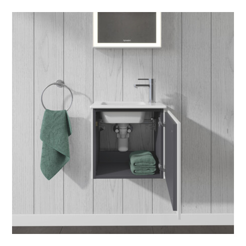 Duravit Meuble sous-lavabo L-Cube 42x29,4x40 cm, suspendu, porte droite, blanc mat