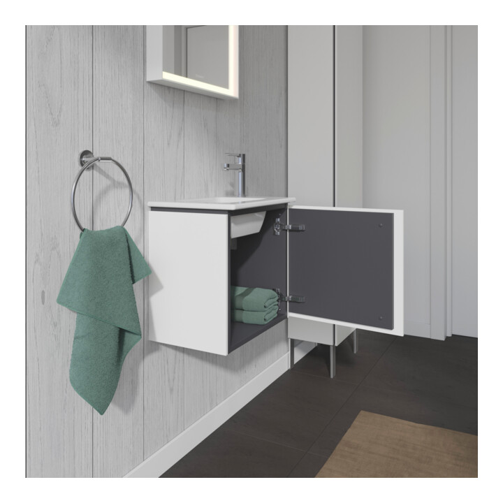 Duravit Meuble sous-lavabo L-Cube 42x29,4x40 cm, suspendu, porte droite, blanc mat