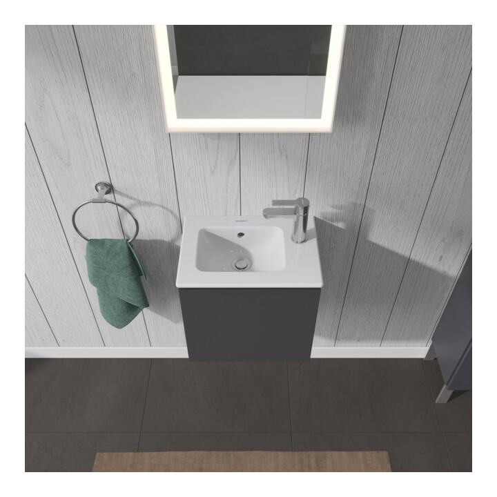 Duravit Meuble sous lavabo L-Cube 42x29,4x40 cm, suspendu, porte droite, graphite mat