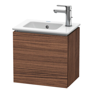 Duravit Meuble sous lavabo L-Cube 42x29,4x40 cm, suspendu, porte droite, noyer foncé