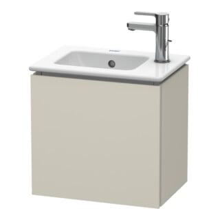 Duravit Meuble sous lavabo L-Cube 42x29,4x40 cm, suspendu, porte droite, taupe mat