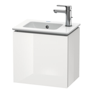 Duravit Meuble sous lavabo L-Cube 42x29,4x40 cm, suspendu, porte gauche, blanc brillant