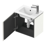 Duravit Meuble sous lavabo L-Cube 42x29,4x40 cm, suspendu, porte gauche, blanc brillant-4