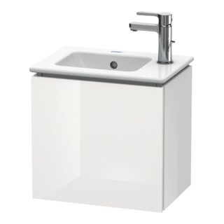 Duravit Meuble sous lavabo L-Cube 42x29,4x40 cm, suspendu, porte gauche, blanc brillant